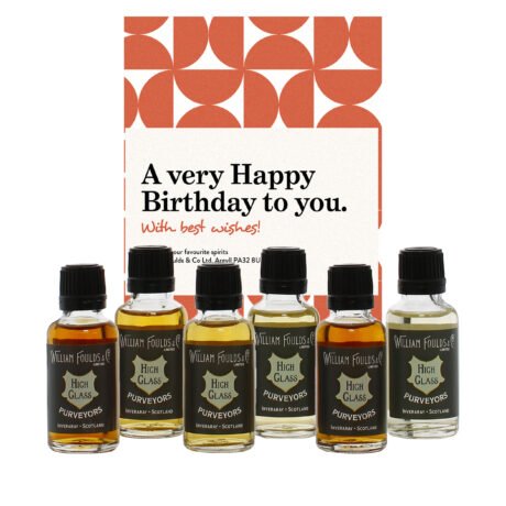 Happy Birthday Best Wishes Orange 6x3cl Whisky Gift Pack