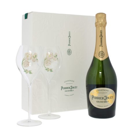 Perrier Jouet Grand Brut and 2 Flutes Gift Set