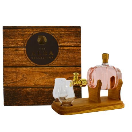 Barrel Gin Decanter with 2 Glasses